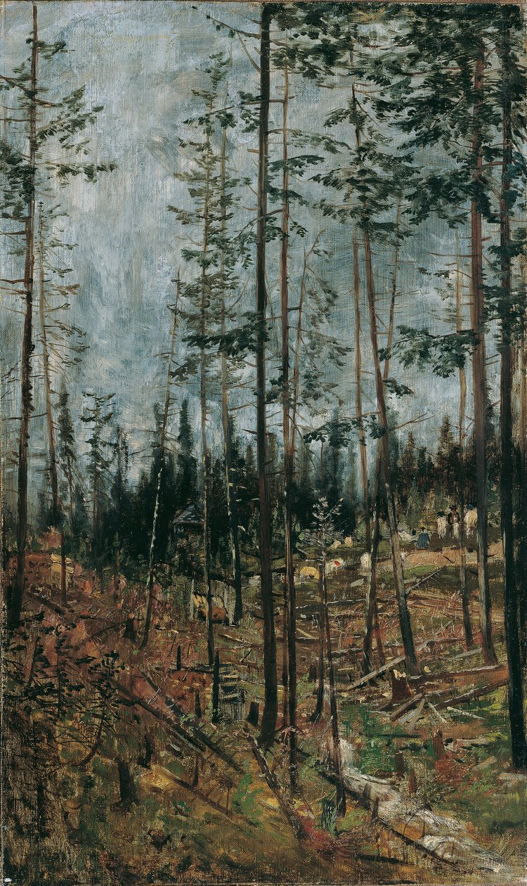 Forest Clearing near Gödöllö by Theodor von Hormann