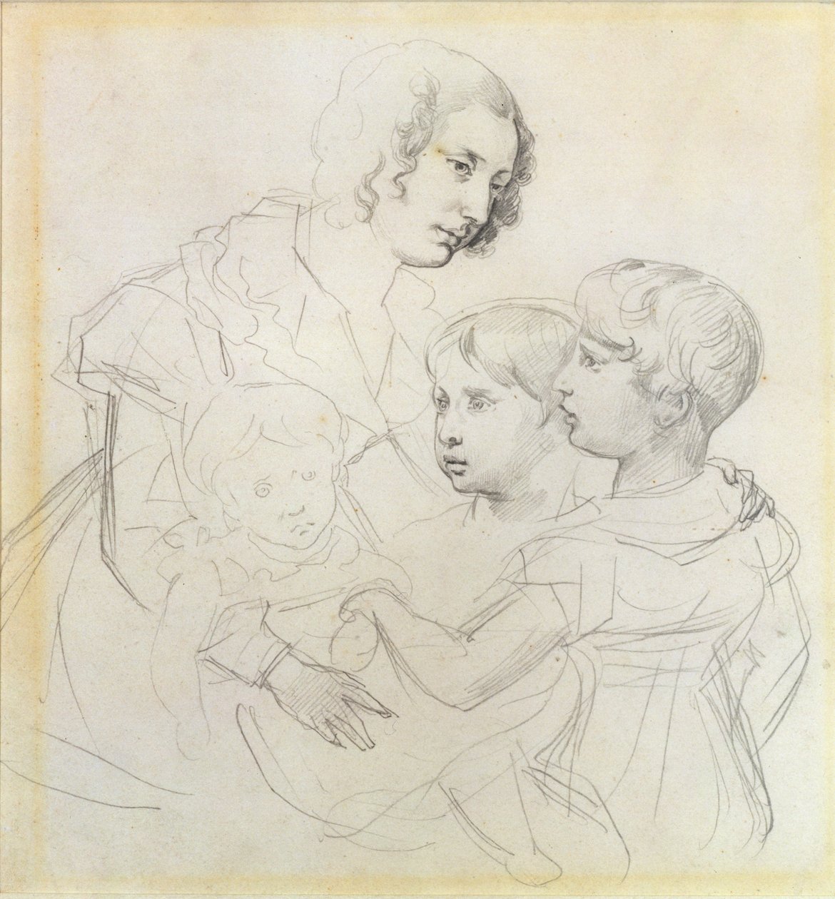A Mother and Her Children by Theodore Gericault
