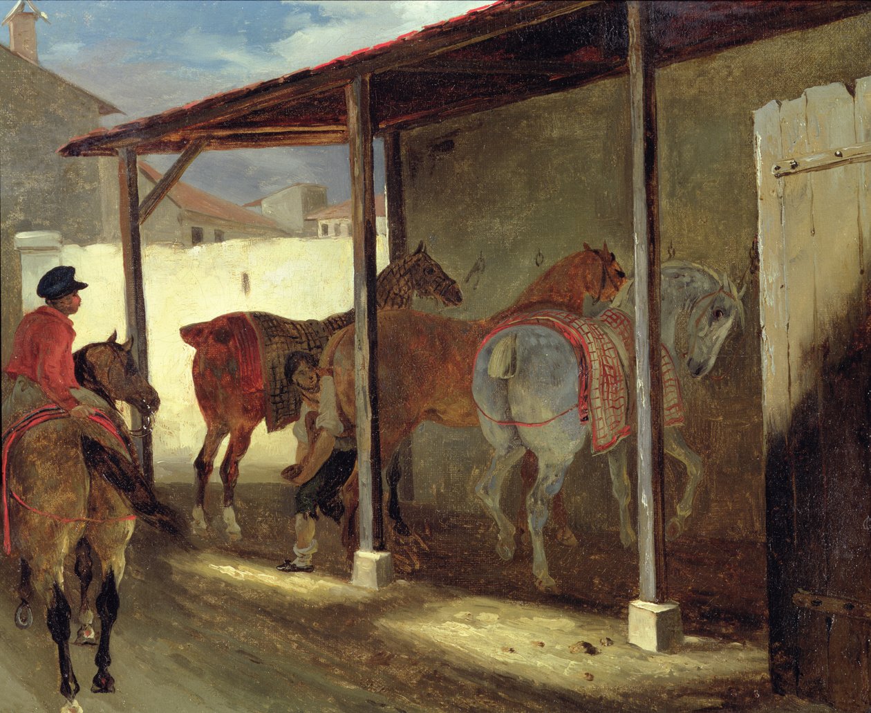 The Barn of Marechal-Ferrant, 1820-21 by Theodore Gericault