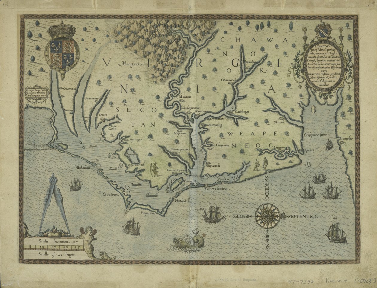 Newly Discovered Virginia, 1590 by Theodore de Bry