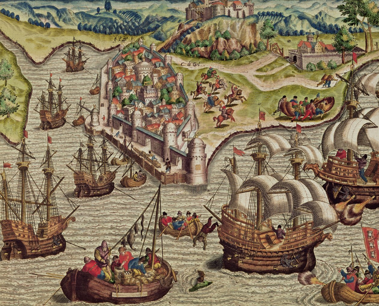 Naval Combat, illustration from 