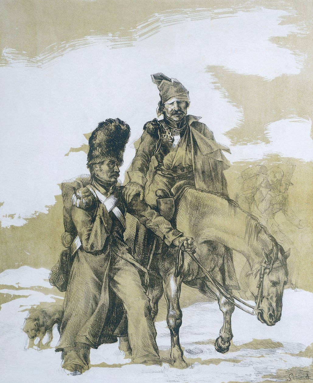 Retreat from Moscow by Theodore (after) Gericault