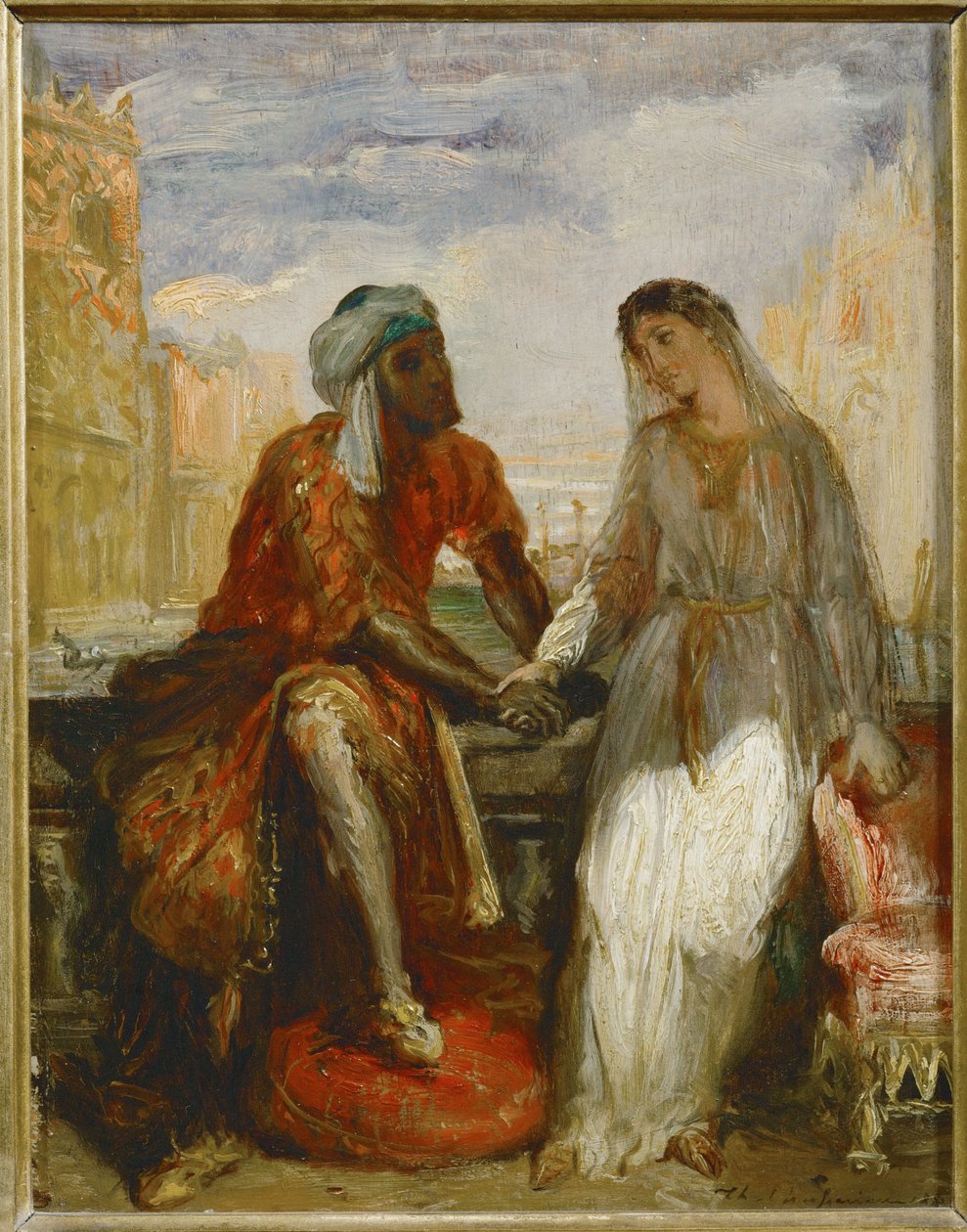 Othello and Desdemona in Venice by Théodore Chassériau