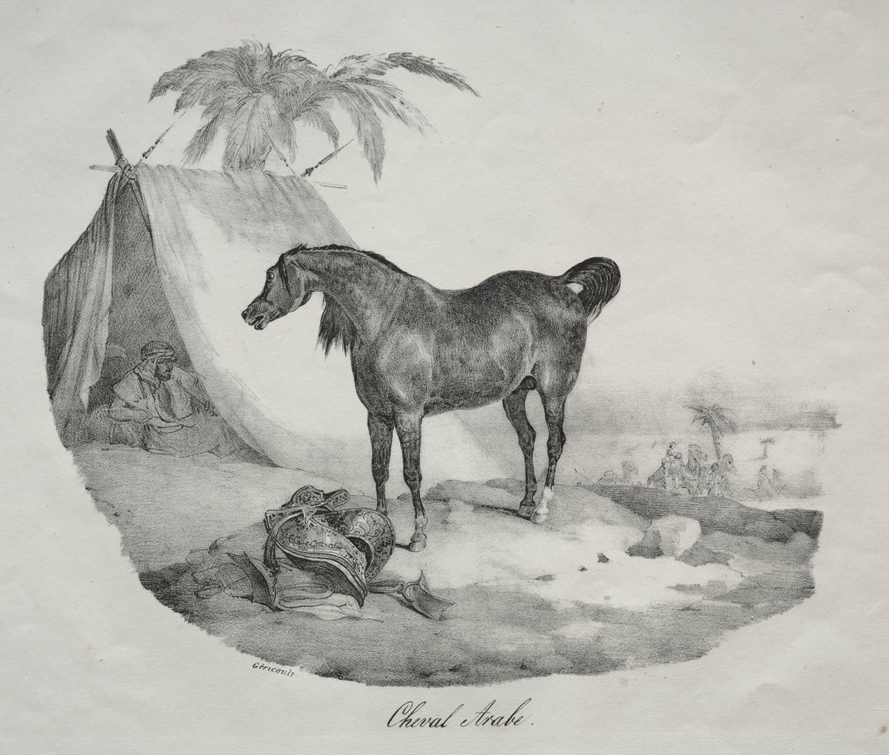 Arabian Horse by Theodore Gericault