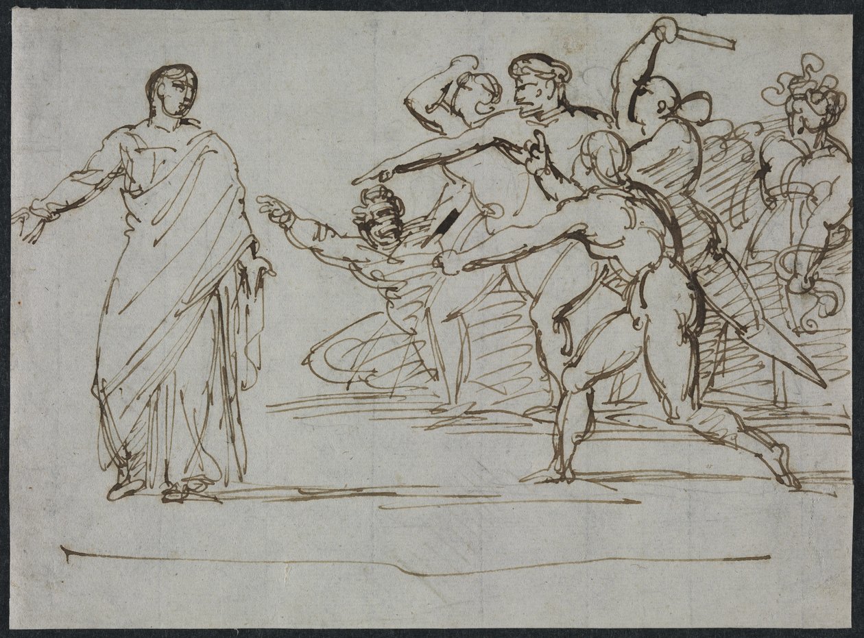 Assassination of Tiberius by Theodore Gericault