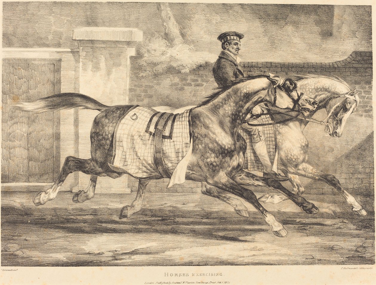 Horses Exercising by Theodore Gericault