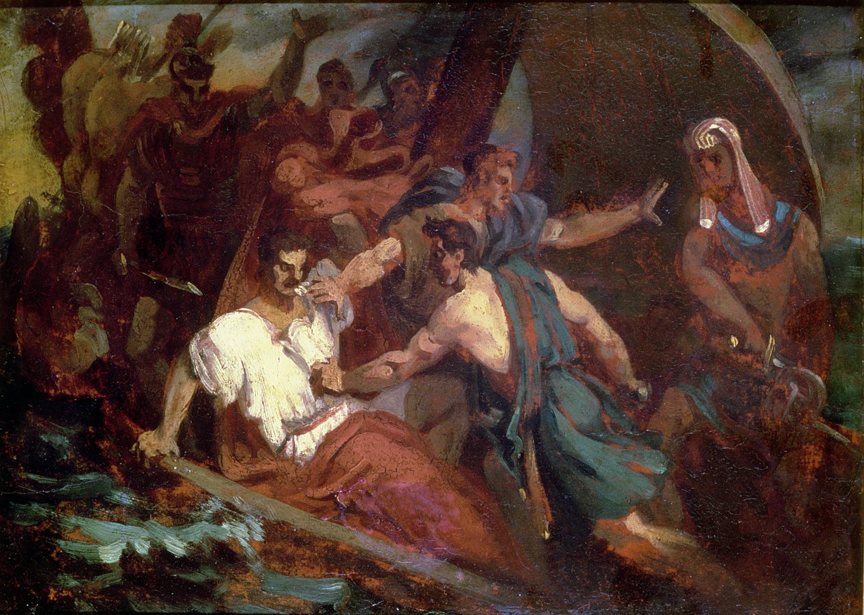Revolt on a Sailing Ship by Theodore Gericault