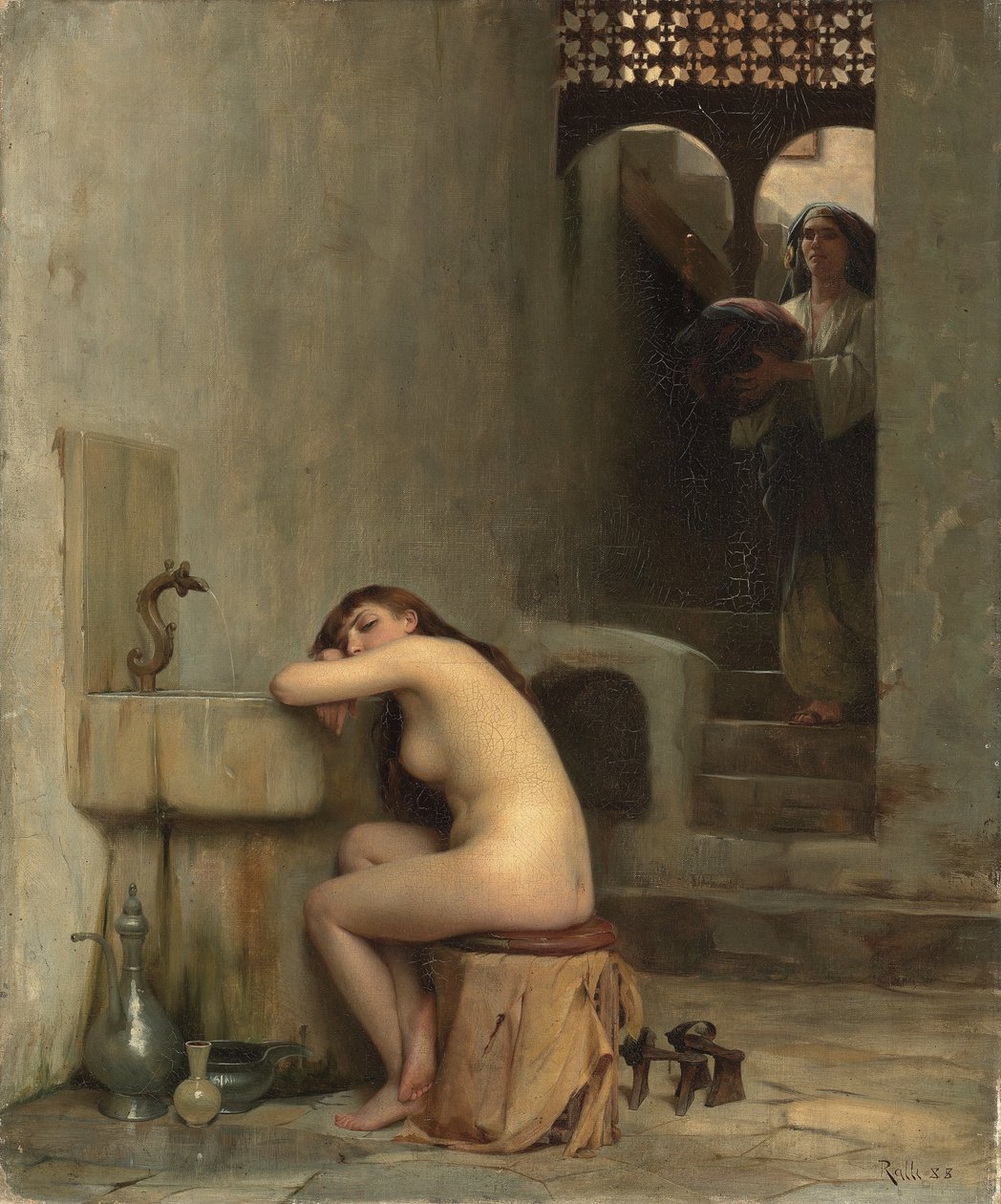 Resting in the Bath by Theodore Jacques Ralli