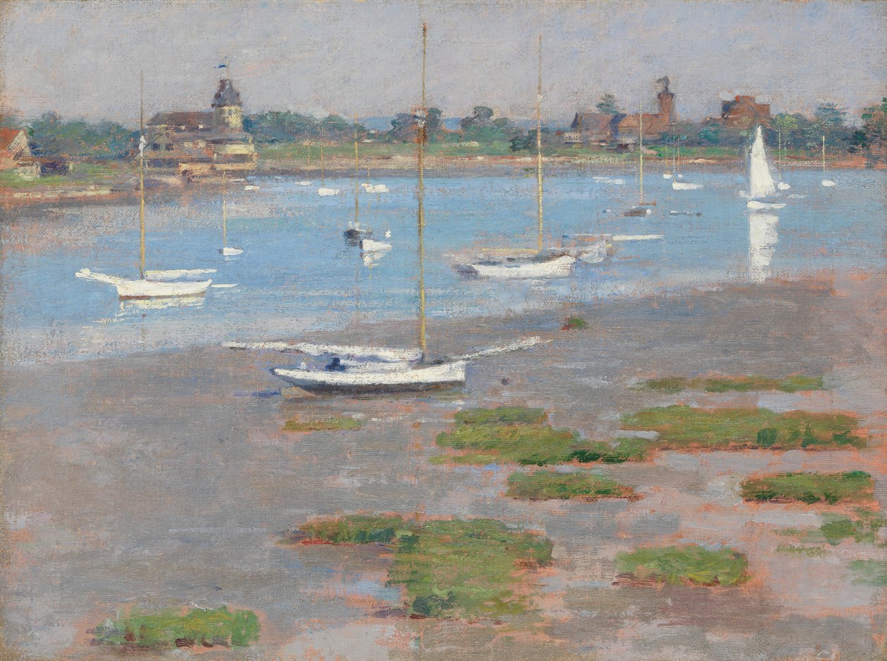 Low Tide, Riverside Yacht Club by Theodore Robinson
