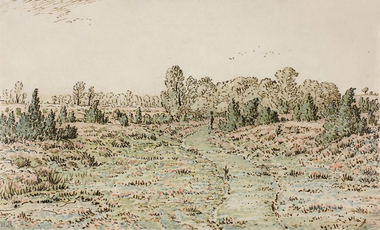 Footpath in the Barbizonnières by Pierre Etienne Theodore Rousseau