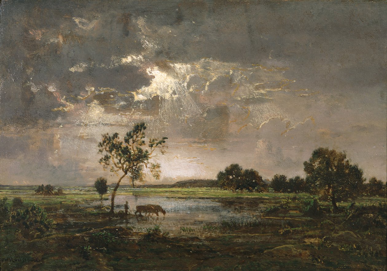 Landscape by Theodore Rousseau