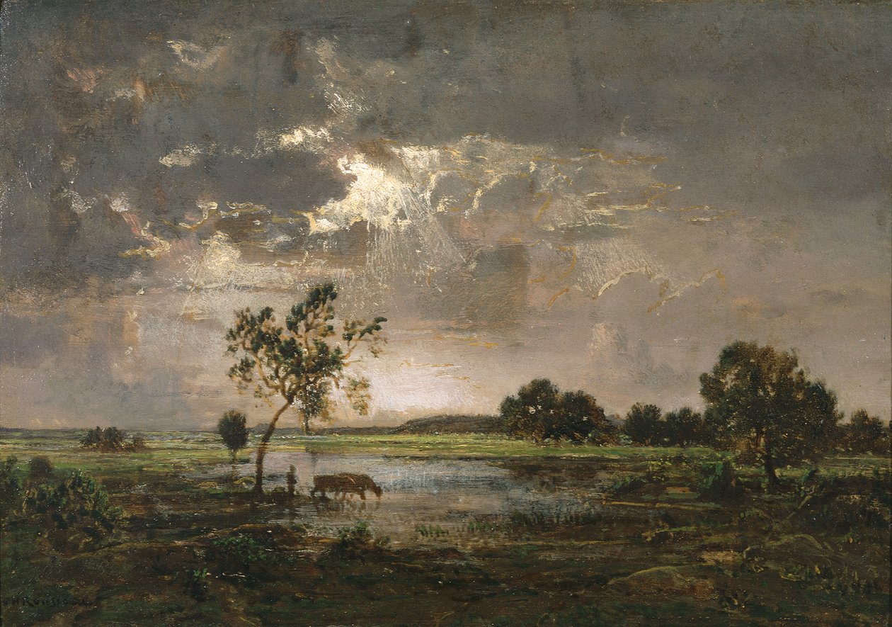 Landscape by Theodore Rousseau