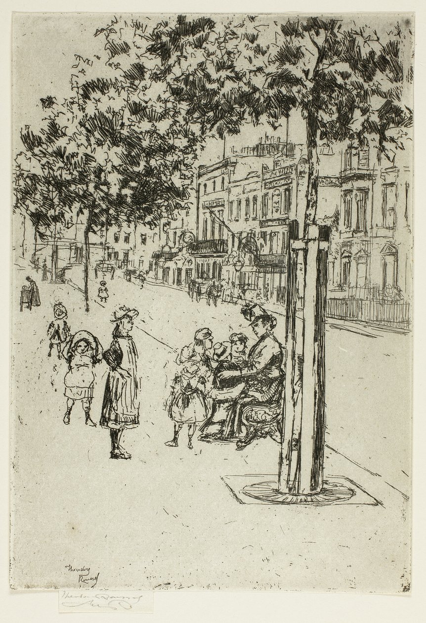 Chelsea Children, Chelsea Embankment by Theodore Roussel