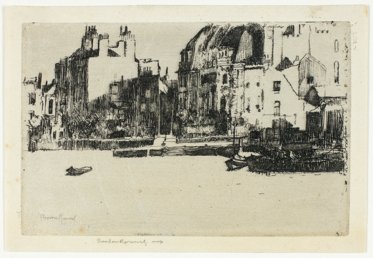 Chelsea Palaces (Black and White Version) by Theodore Roussel