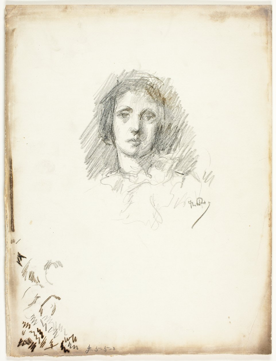 Portrait Head by Theodore Roussel