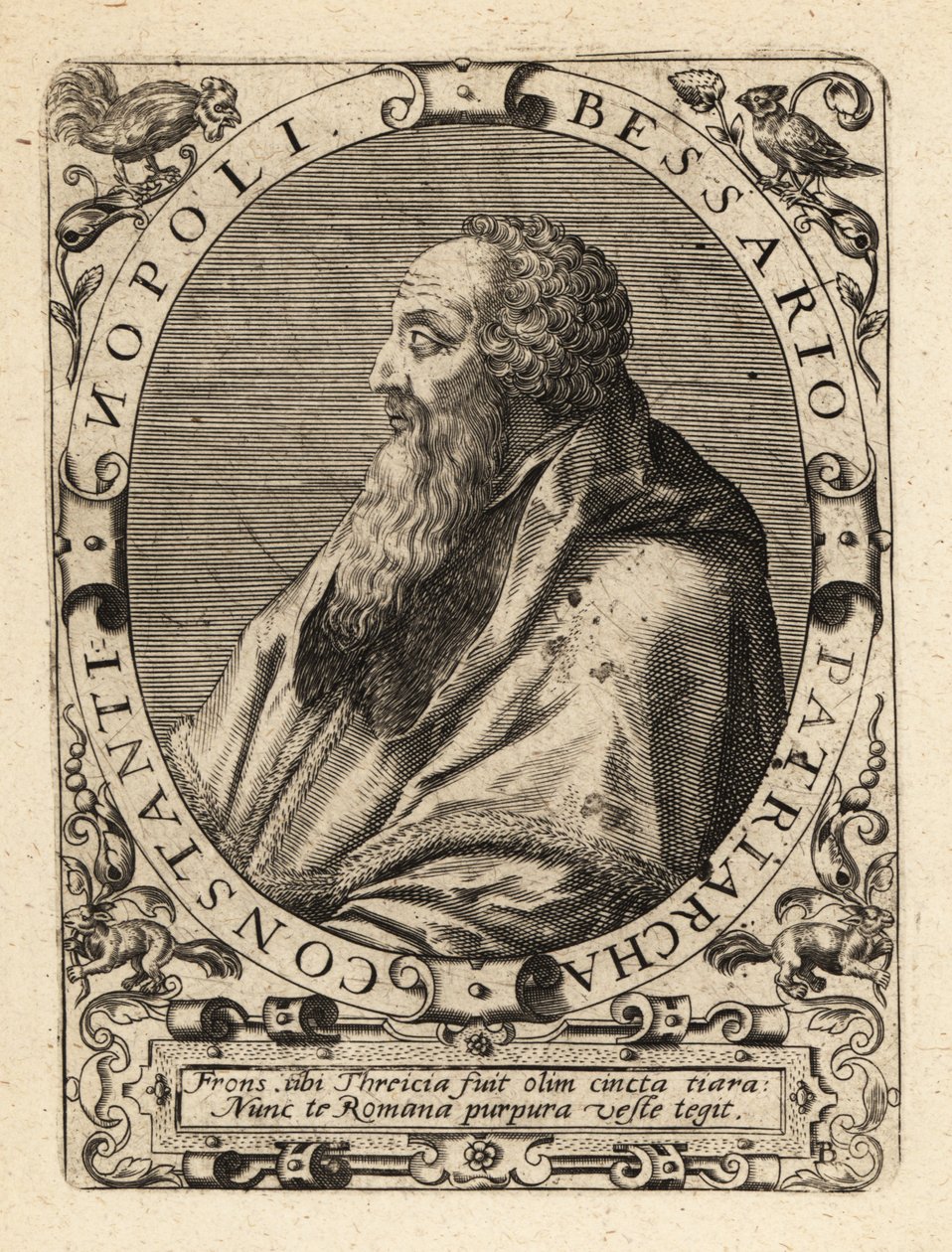 Basilios Bessarion, Patriarch of Constantinople by Theodore de Bry