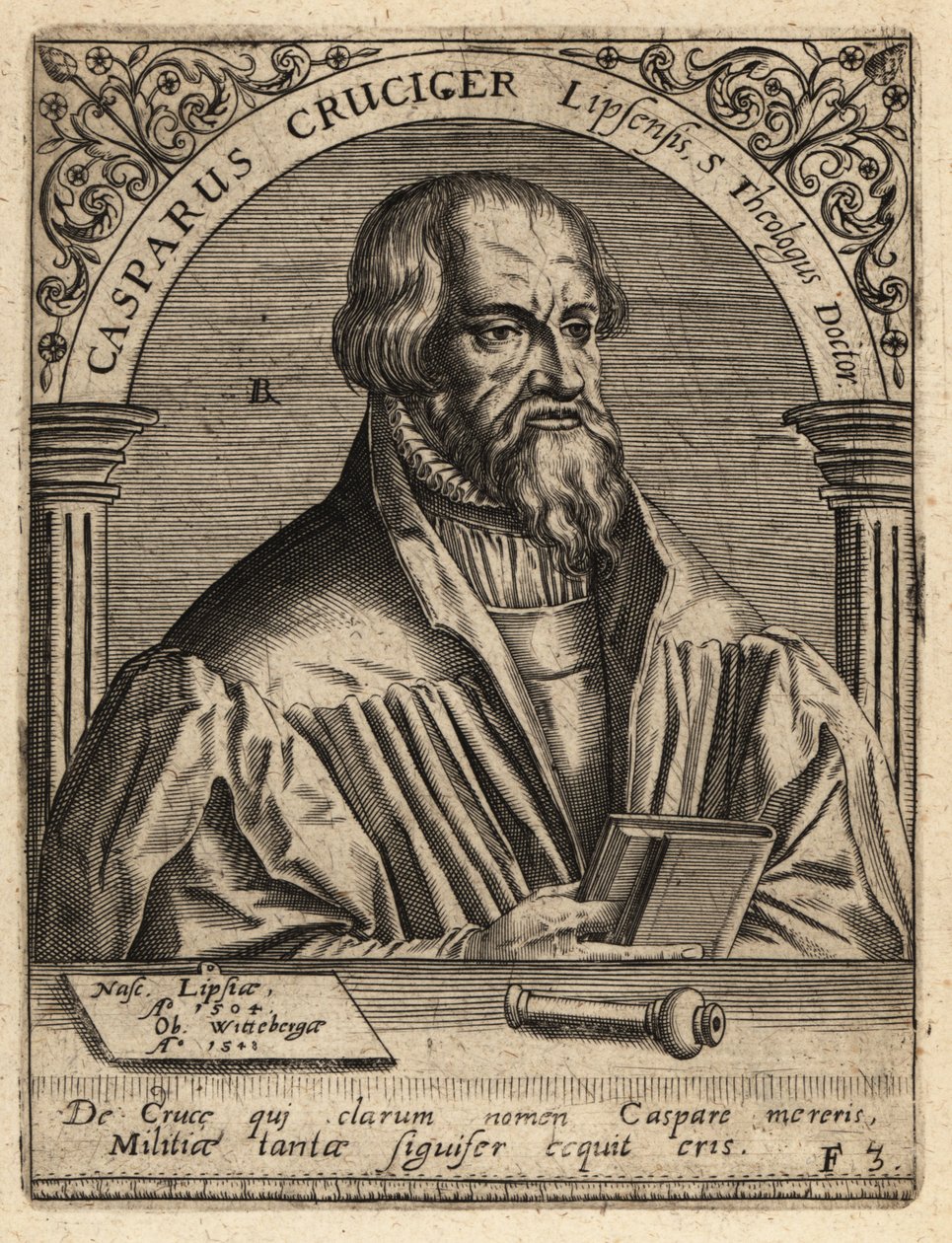 Caspar Creuziger by Theodore de Bry