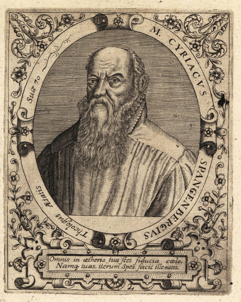 Cyriacus Spangenberg by Theodore de Bry