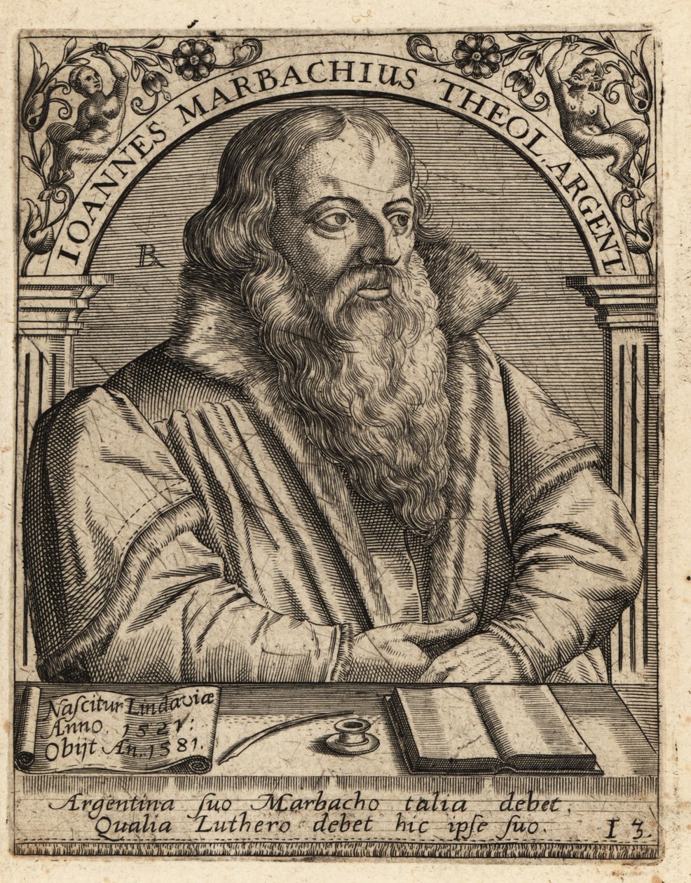 Johann Marbach by Theodore de Bry