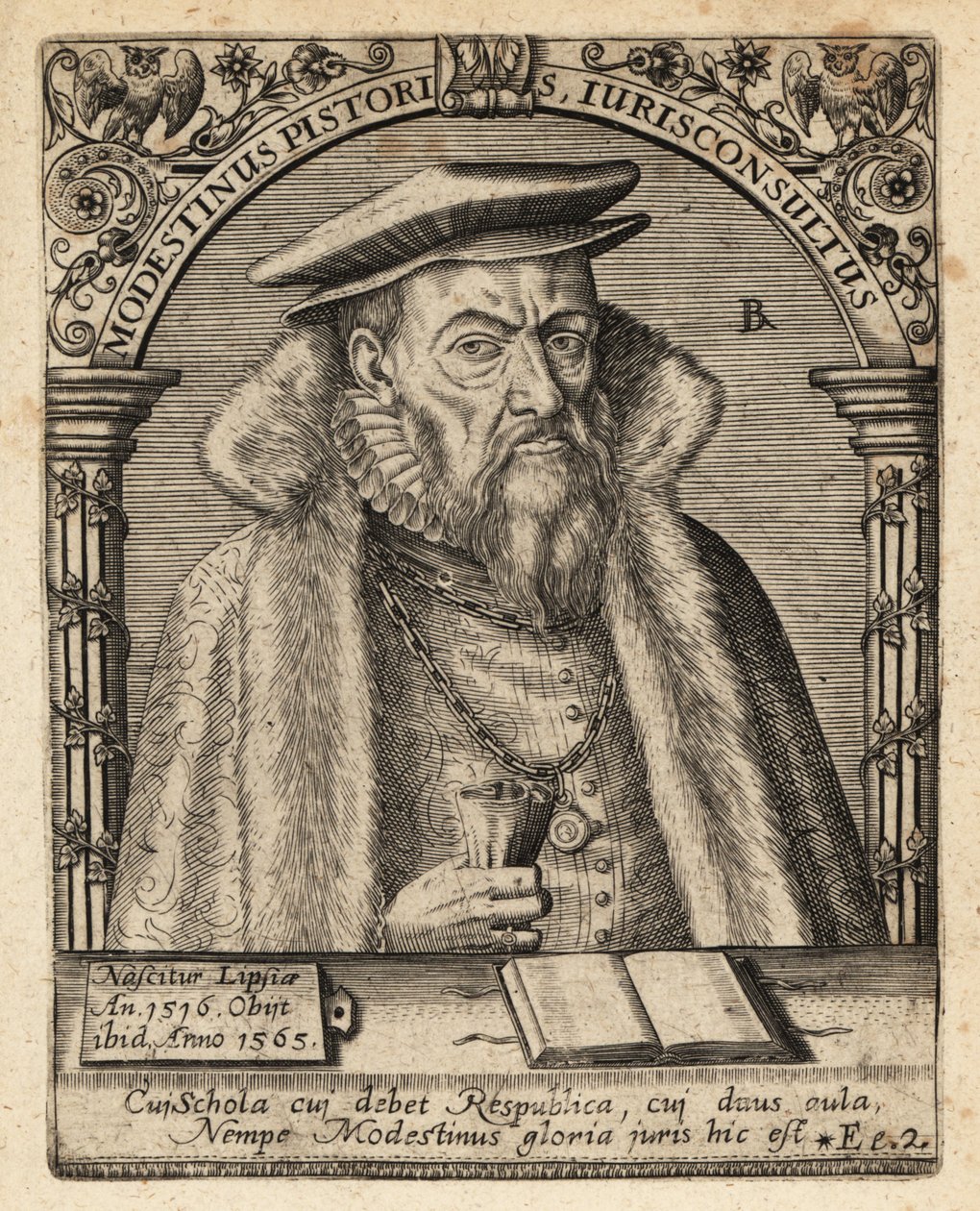 Modestinus Pistoris by Theodore de Bry