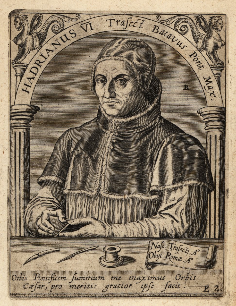 Pope Adrian VI by Theodore de Bry