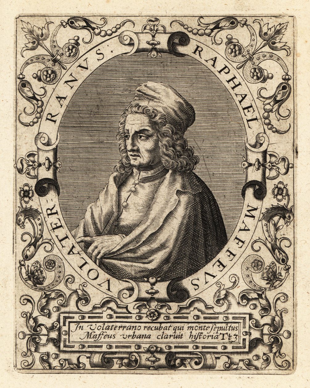 Raffaello Maffei, Italian historian by Theodore de Bry