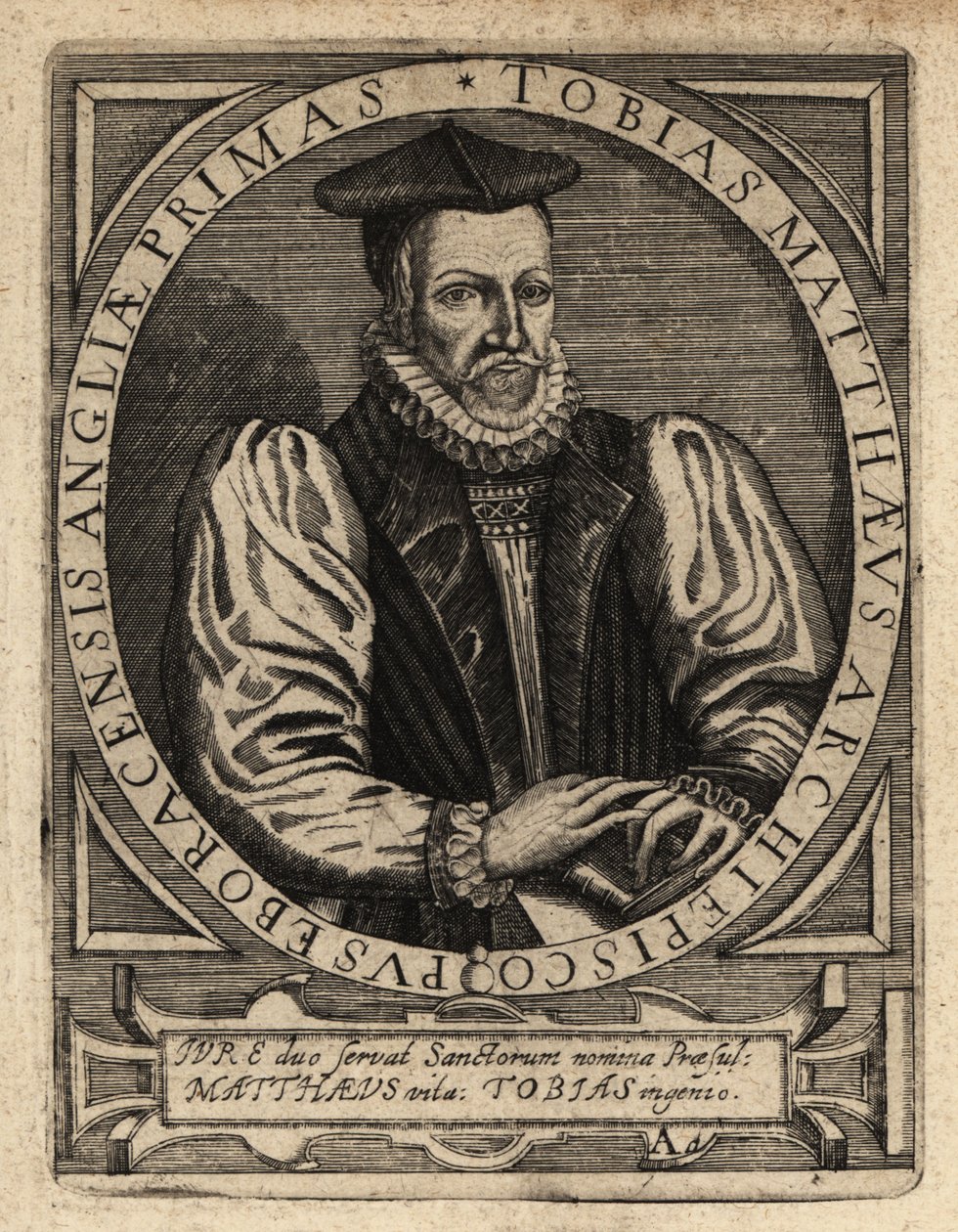 Tobias Matthew by Theodore de Bry
