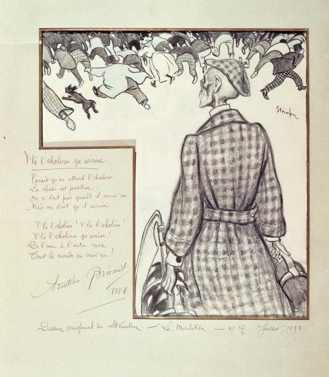 Cholera is Coming by Théophile Alexandre Steinlen