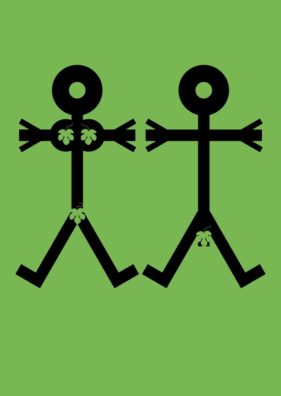 Adam and Eve Icon, 2006 by Thisisnotme Thisisnotme