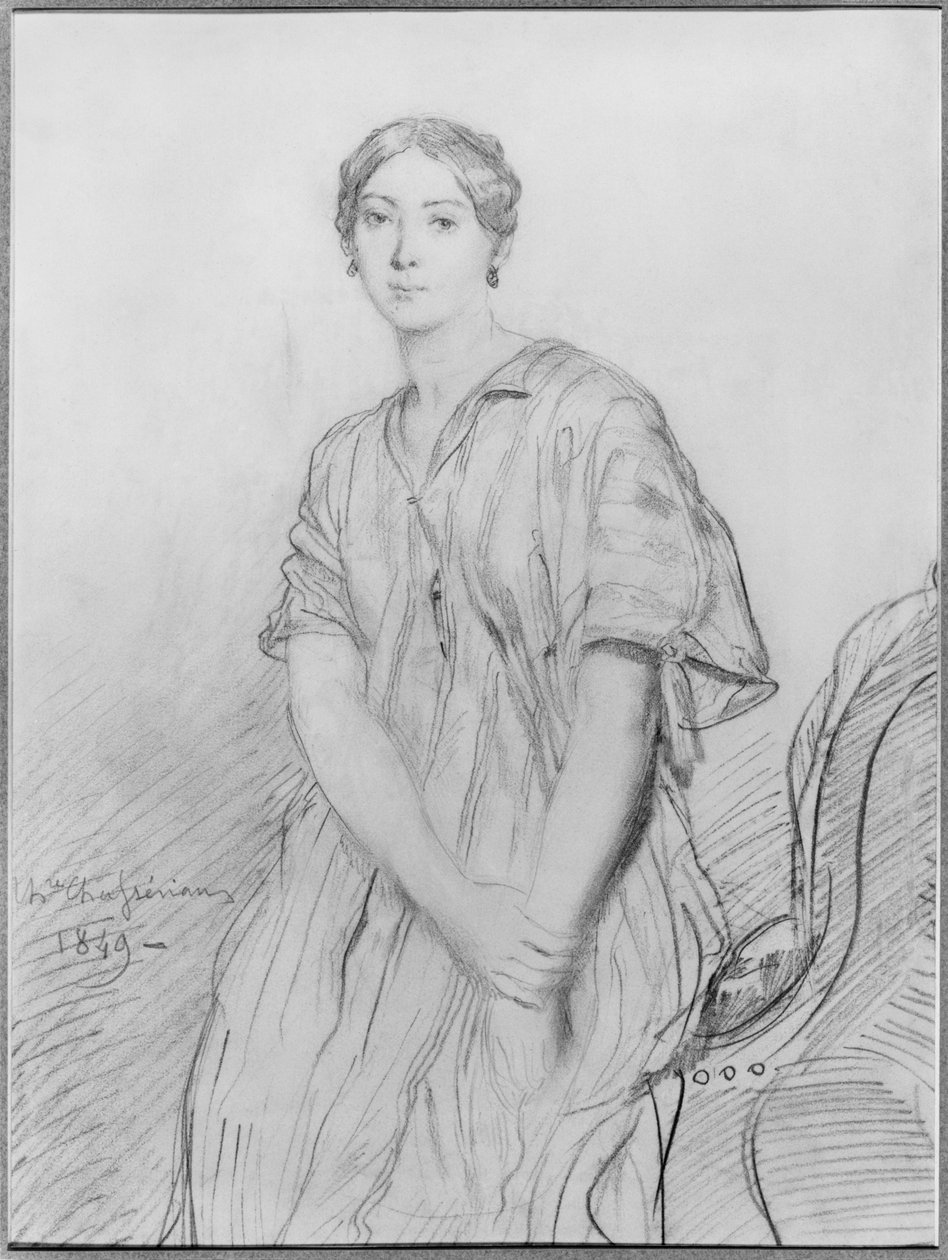 Portrait of Alice Ozy by Théodore Chassériau
