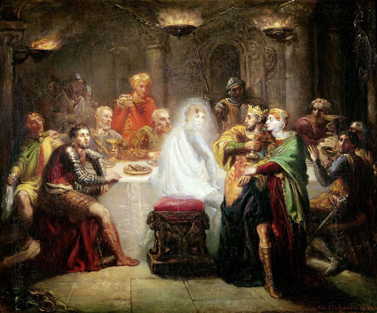 The Ghost of Banquo by Théodore Chassériau