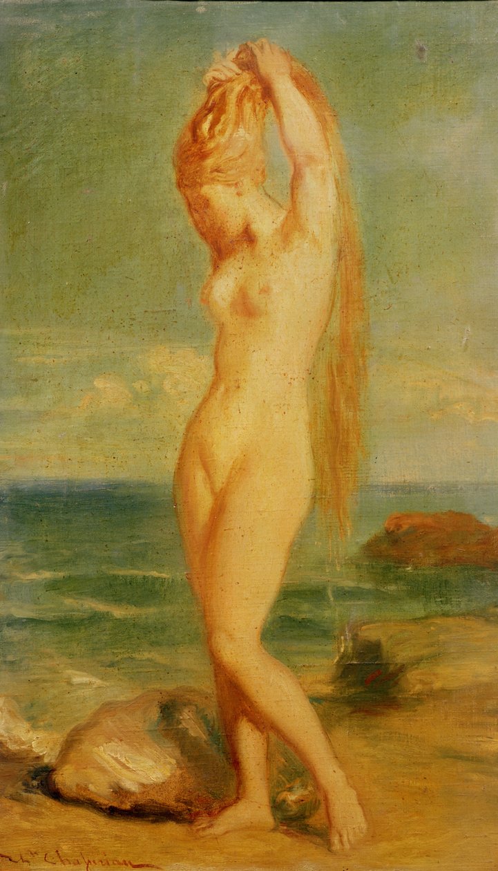 Venus Depicted in a Seascape (study) by Théodore Chassériau