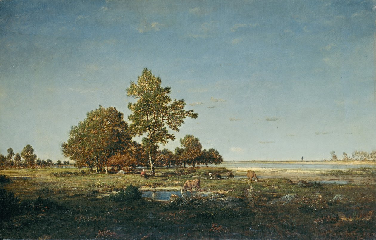 Landscape with a Clump of Trees by Pierre Etienne Theodore Rousseau
