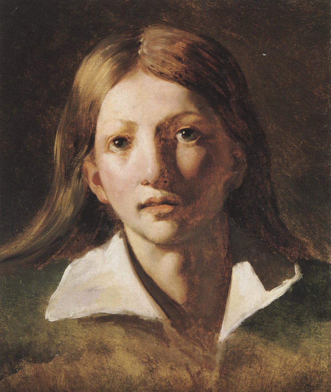 Portrait Study of a Youth by Theodore Gericault