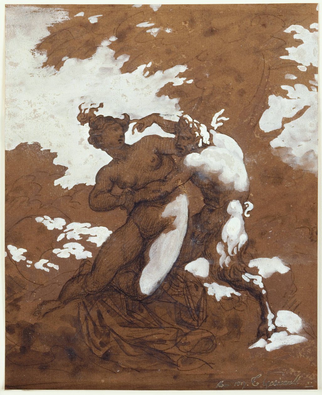 Satyr and Nymph by Theodore Gericault