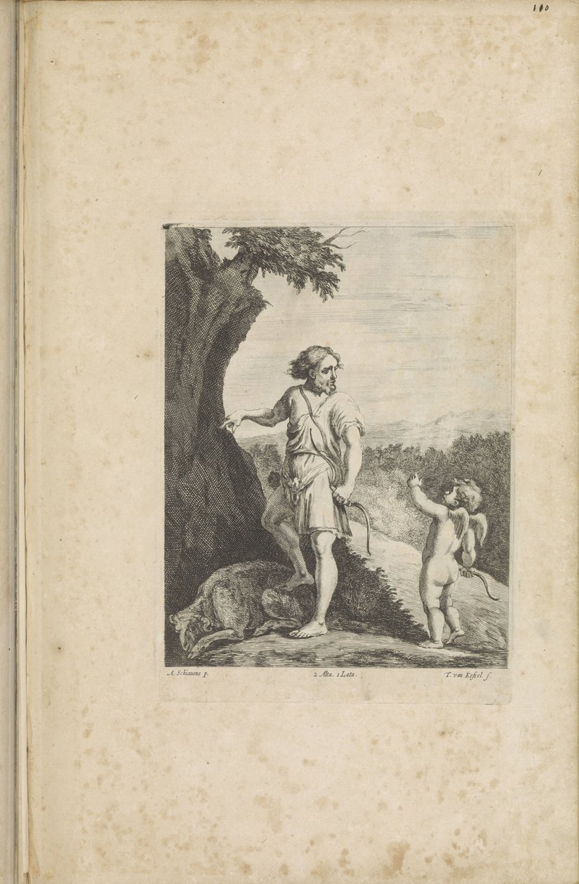 Apollo and Amor by Théodorus van Kessel