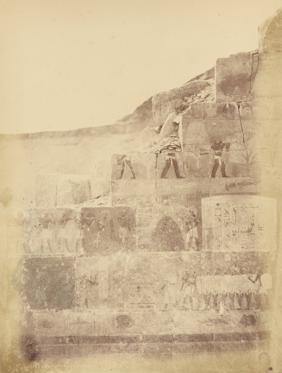 Médînet-el-Bahari (Thebes) by Théodule Devéria