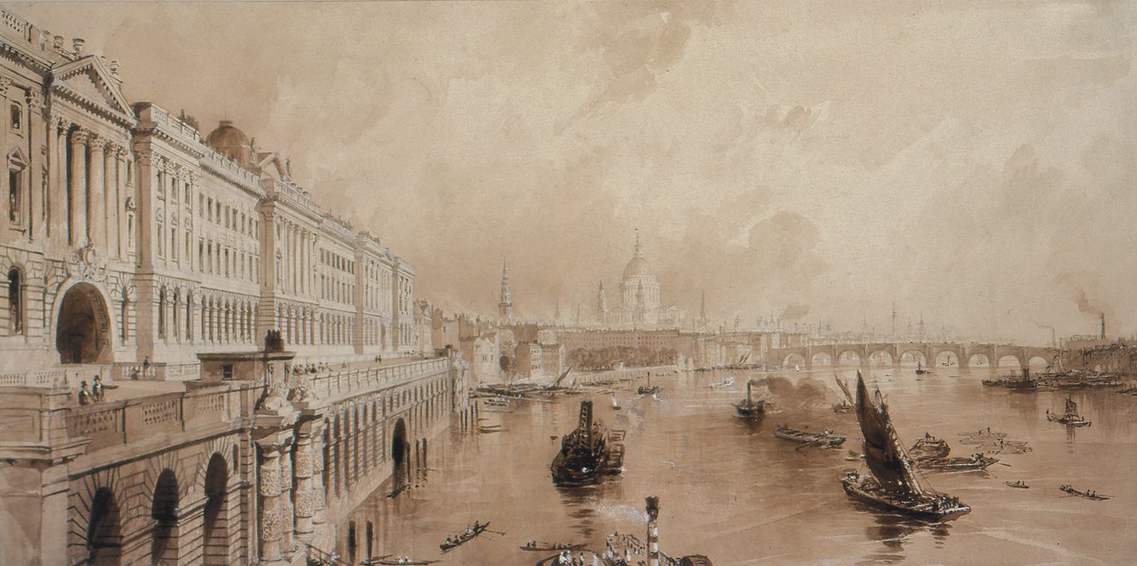 Somerset House by Thomas Allom