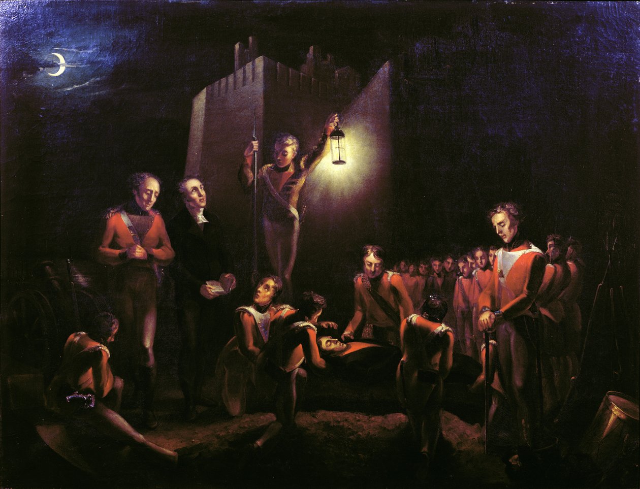 The Burial of Sir John Moore at La Coruna by Thomas Ballard