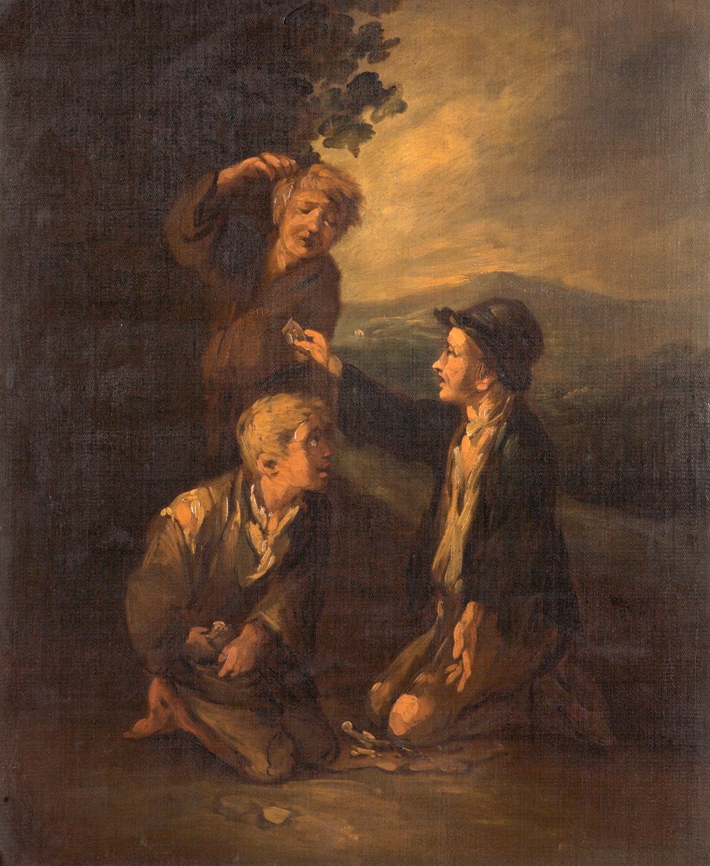 Boys playing knuckle bones by Thomas Barker of Bath