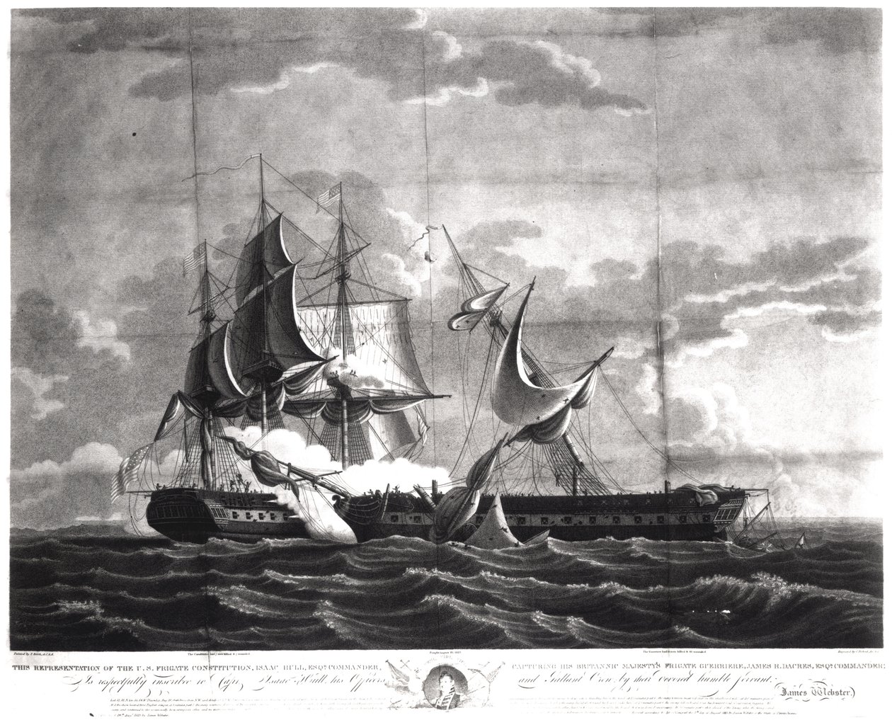Representation of the US frigate, 
