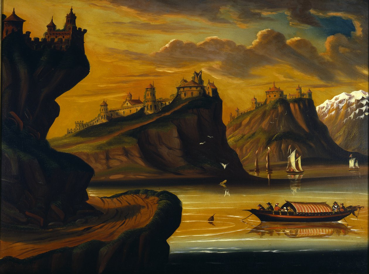 Castles of the Rhine, c.1845-60 by Thomas Chambers