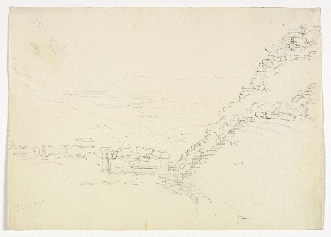 Theatre at Segesta, Sicily, 1842 by Thomas Cole