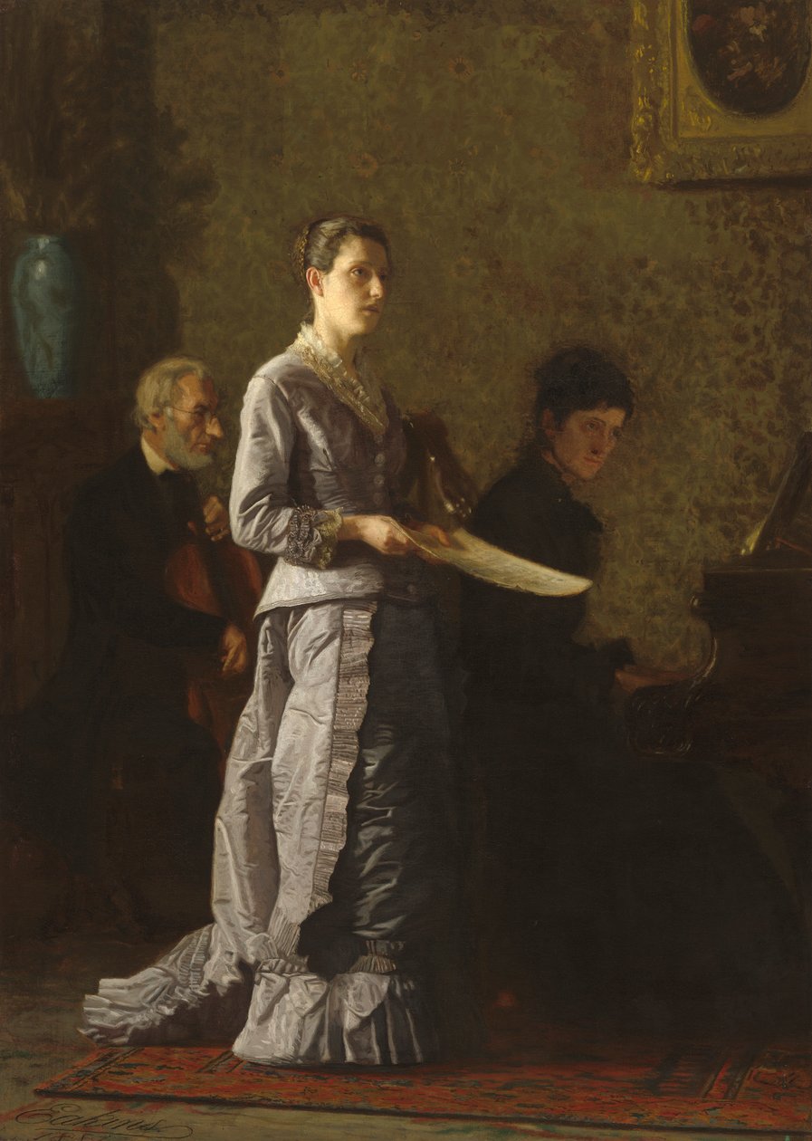 Singing a Pathetic Song by Thomas Eakins