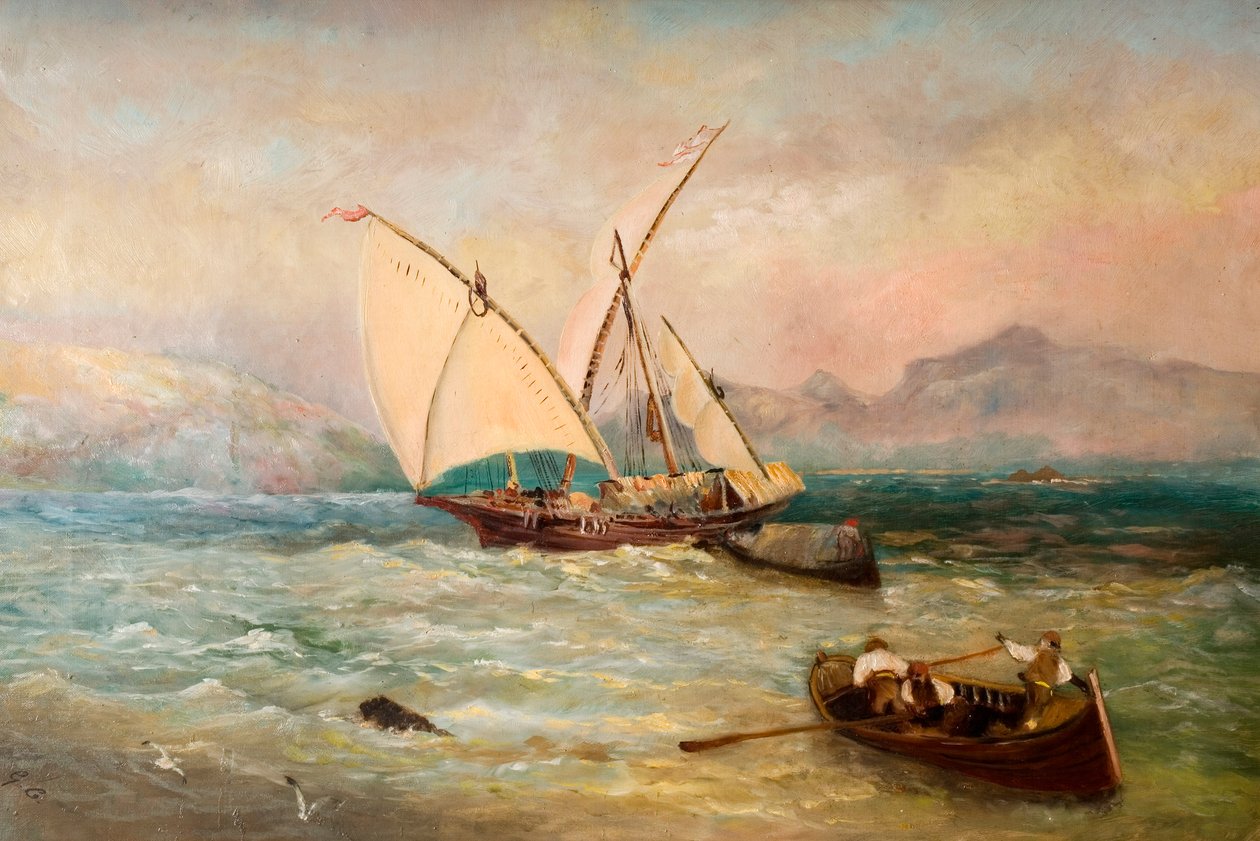On the Tees by Thomas Creswick