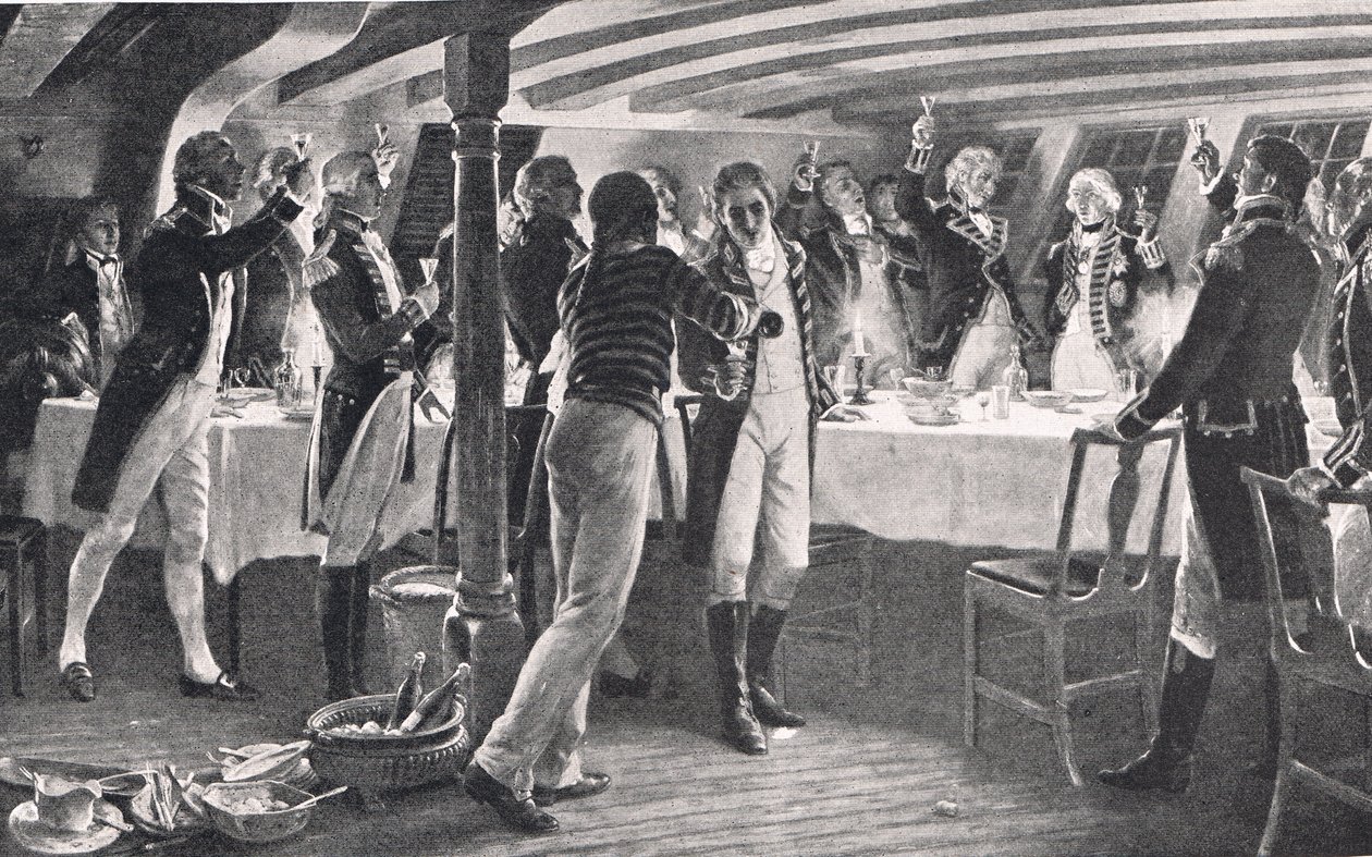 The Evening Before The Battle of Copenhagen, illustration from 
