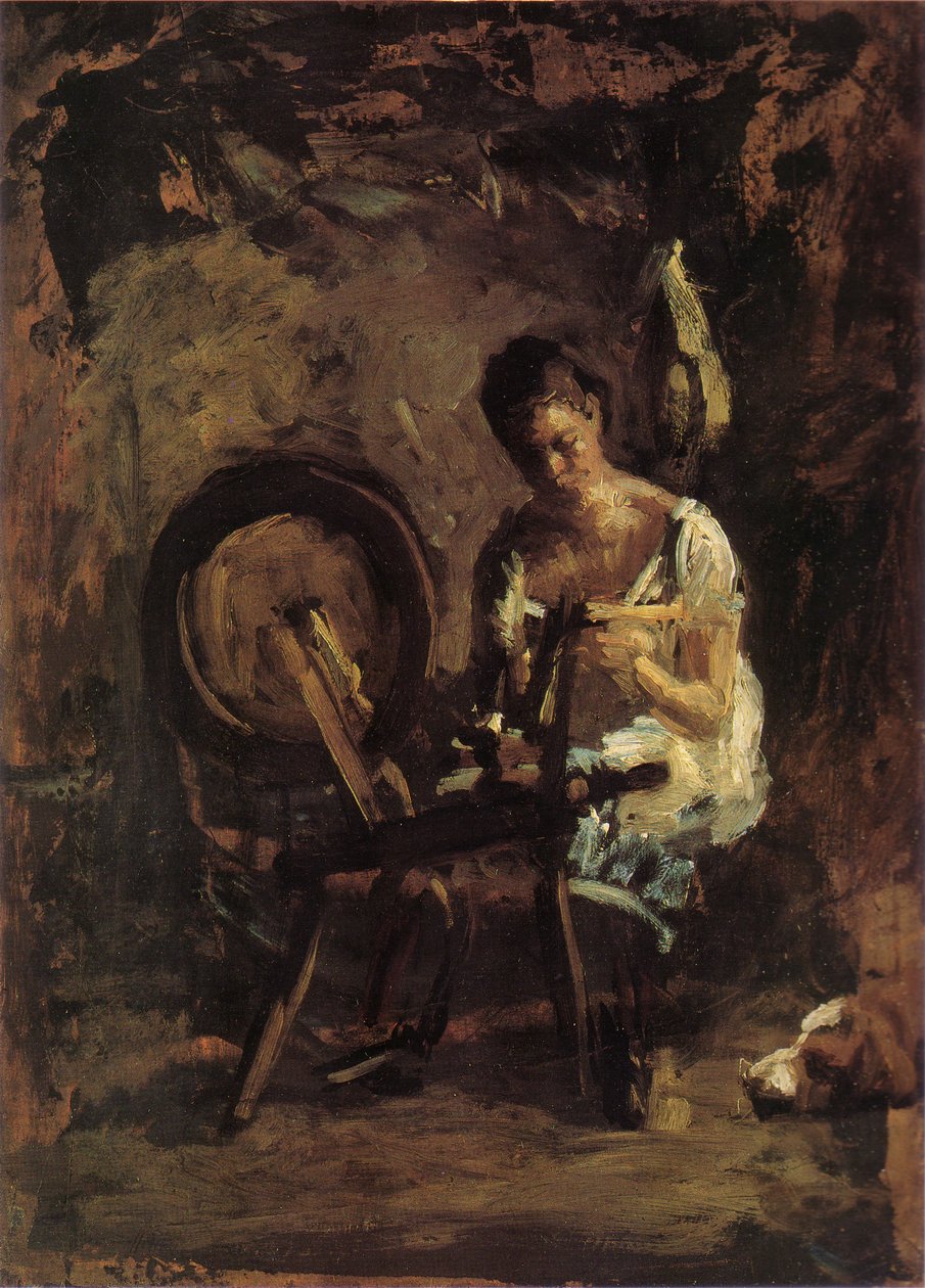 Sketch for Spinning by Thomas Eakins