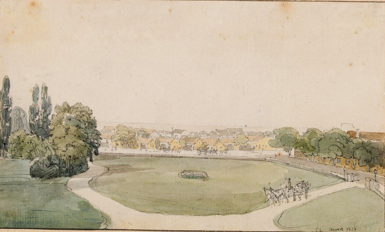 The Upper Garden of Godollo Castle by Thomas Ender