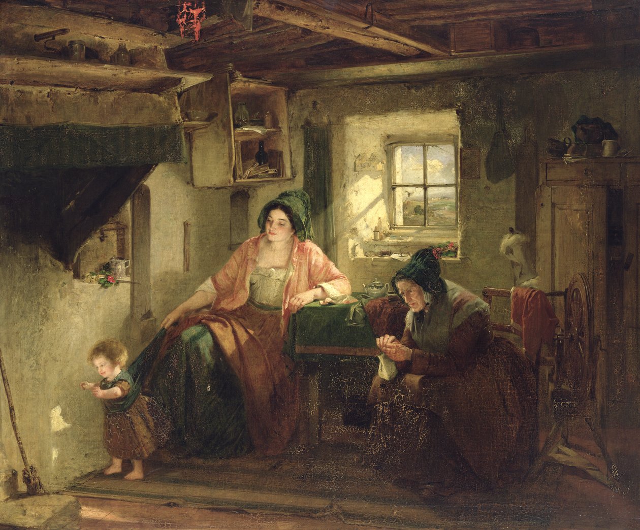 The Ray of Sunlight by Thomas Faed