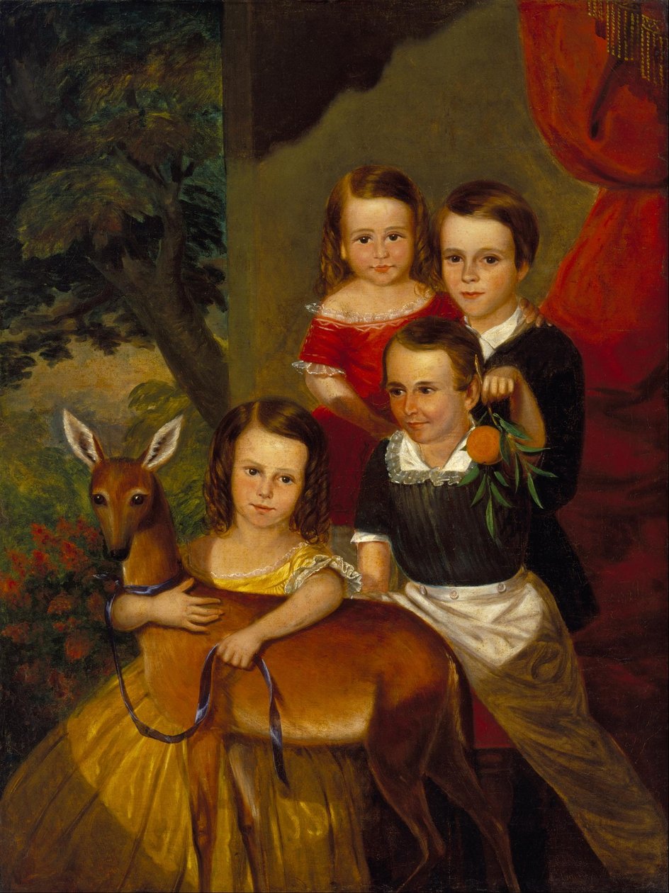 Portrait of the Jones Children of Galveston by Thomas Flintoff